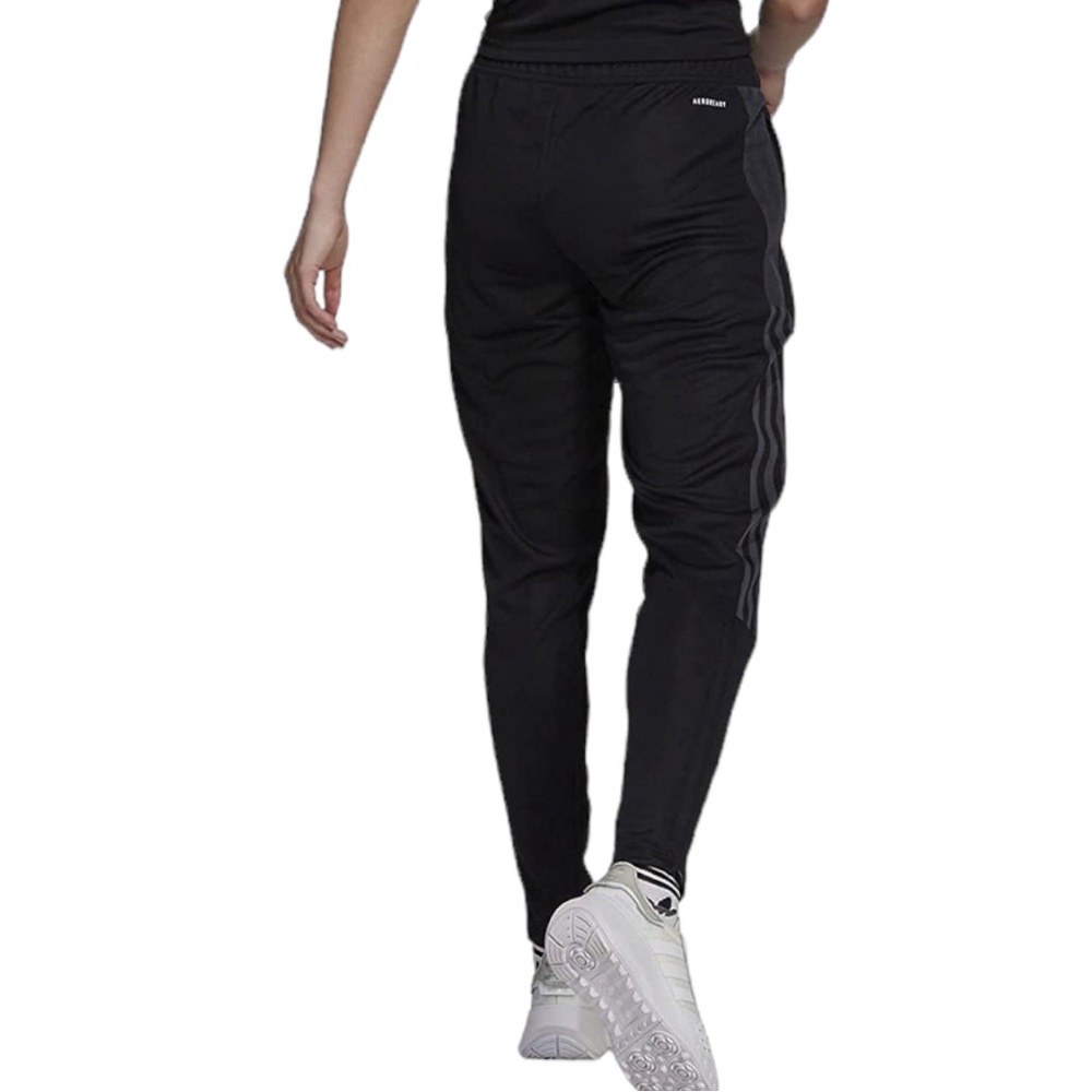 adidas Women's Tiro Track Pants, Black/Dark Grey Heather Zip Ankle   Sz‎ M - Picture 3 of 11